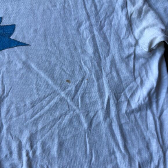 VINTAGE 80S BUDWEISER BUD MAN BEER RINGER T-SHIRT FADED GRAPHIC RETRO MENS XL - Picture 6 of 6